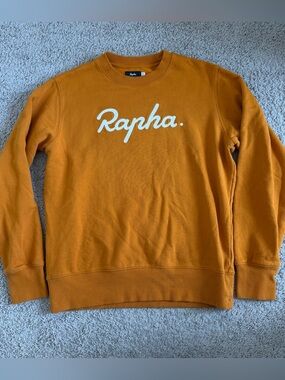 Rapha Logo TCB Mustard Pullover Sweatshirt
